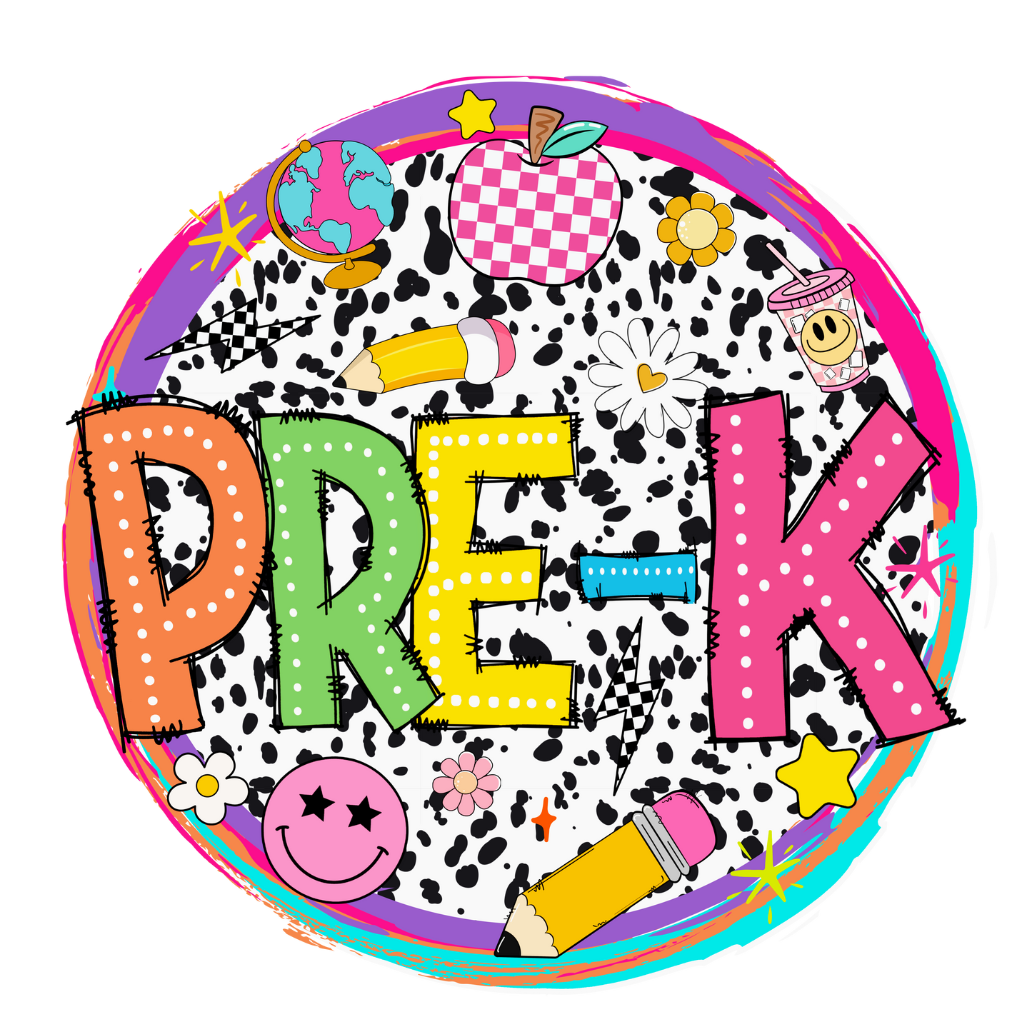 PreK Retro Circle