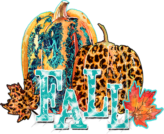 Sparkle Fall Pumpkin Leopard