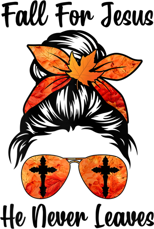 Fall for Jesus Messy Bun
