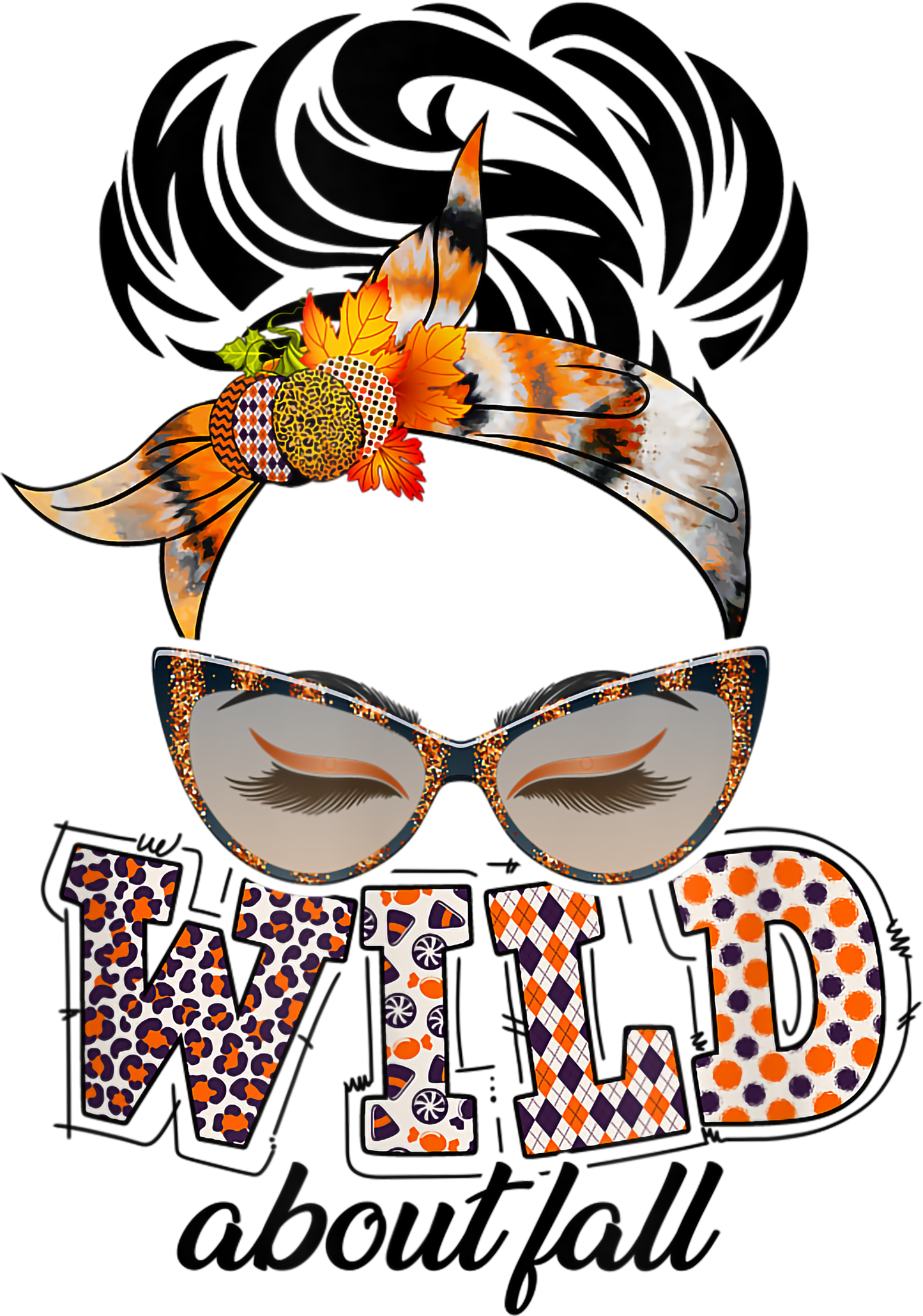 Wild About Fall Messy Bun
