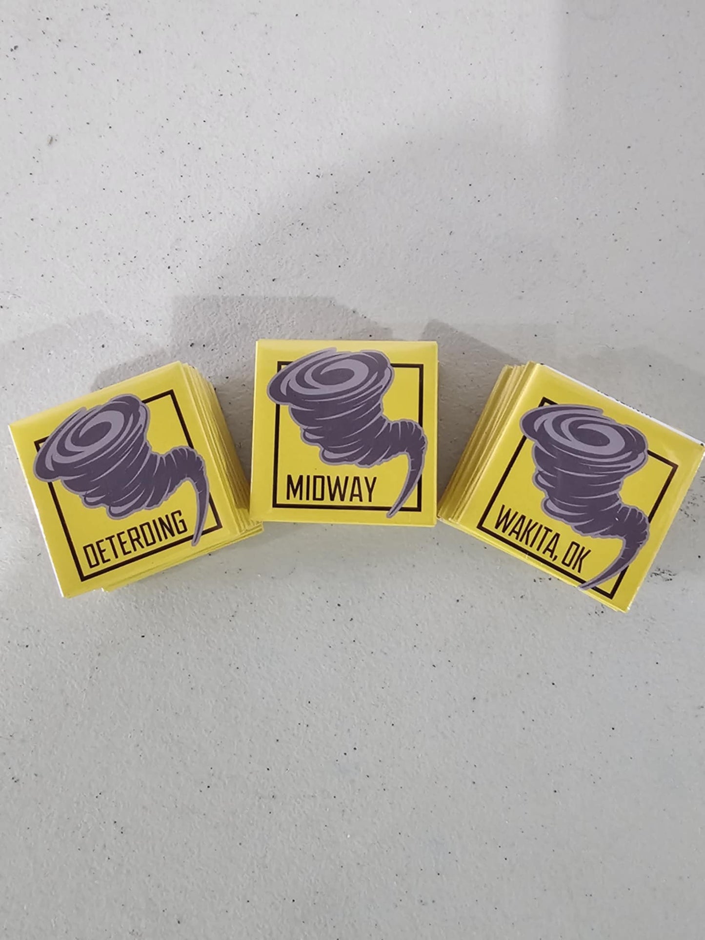Twisters Tour - 2x2 Square Yellow Magnet