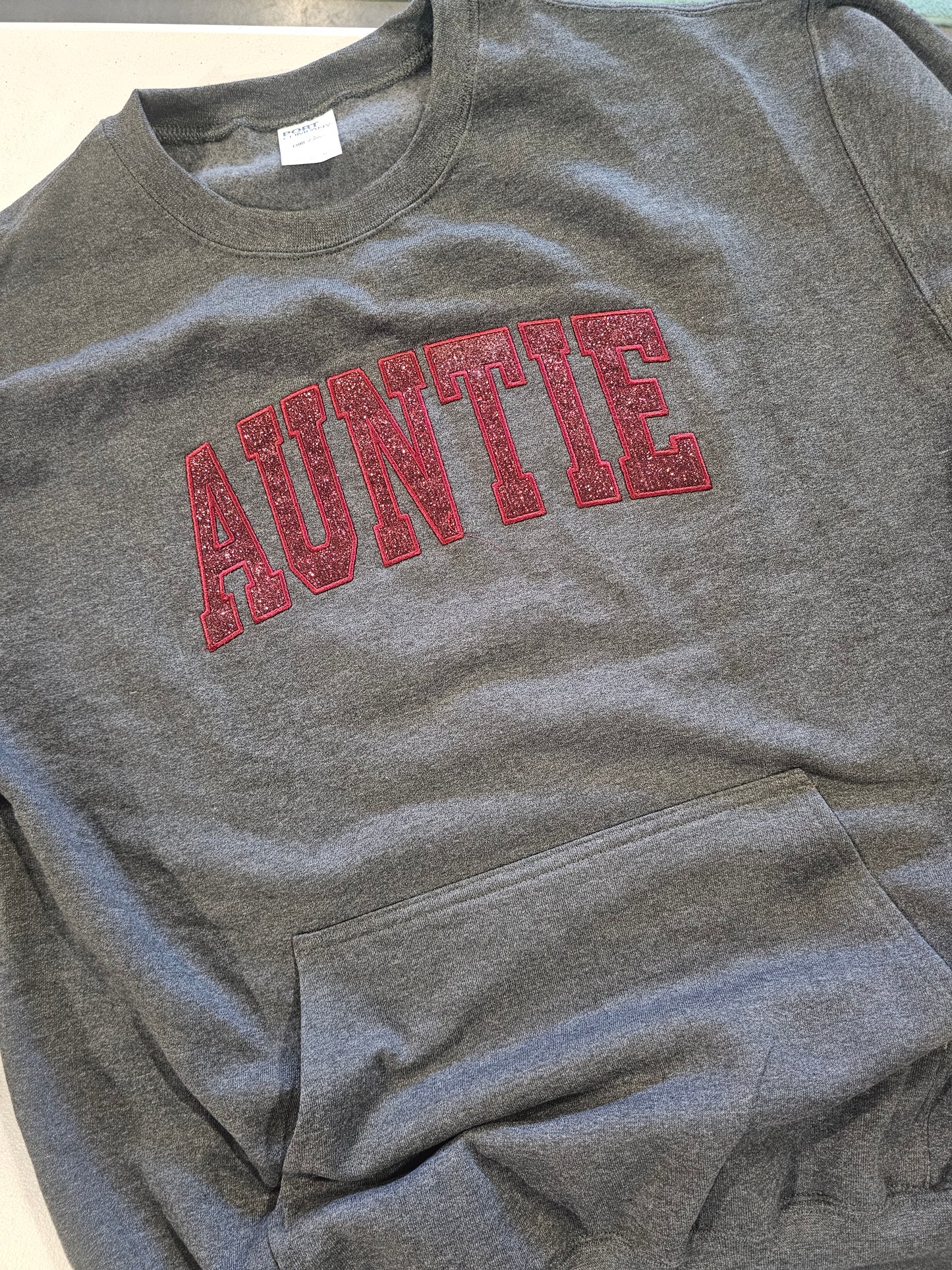 Embroidered Glitter Applique Sweatshirt