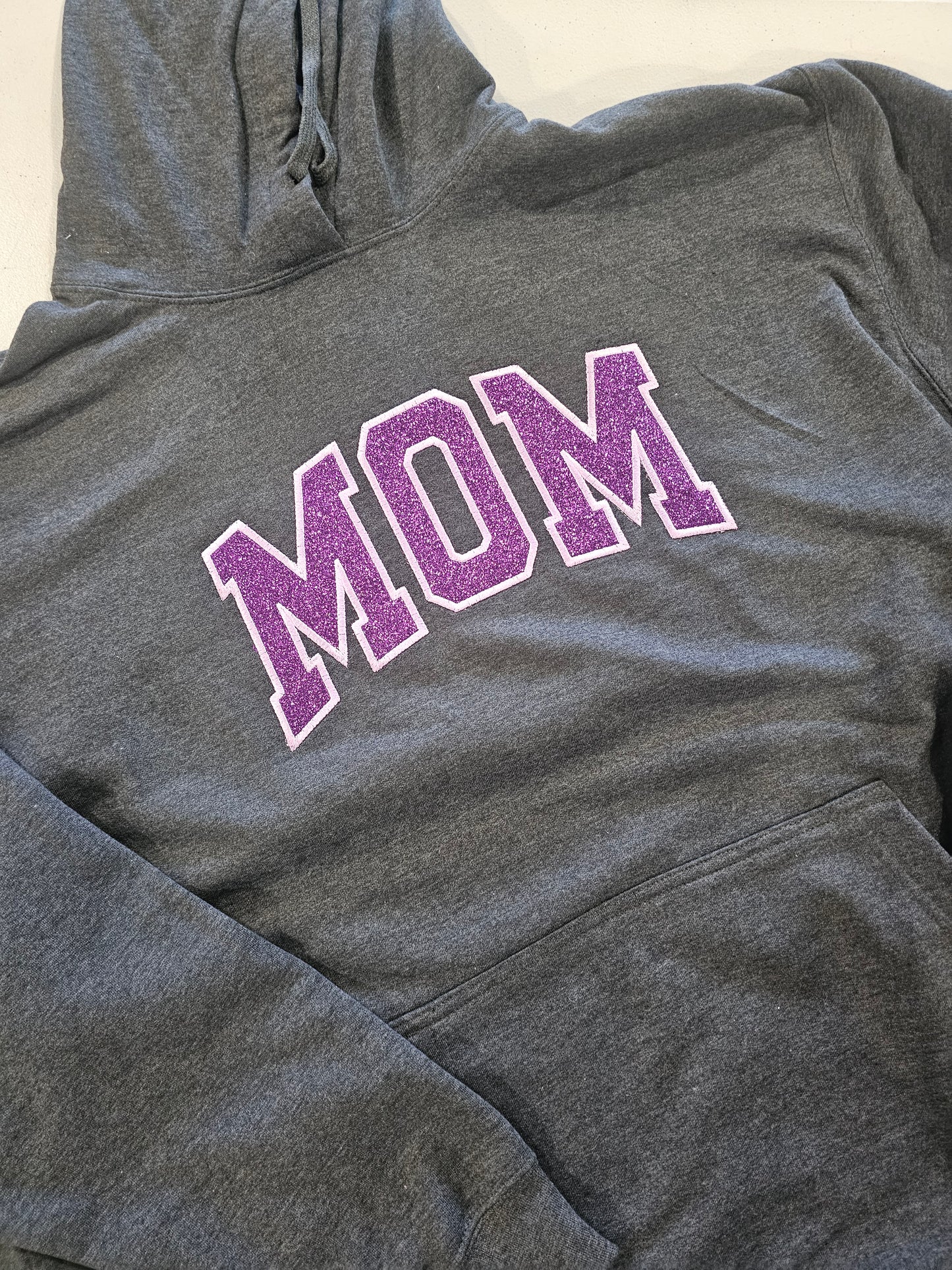 Embroidered Glitter Applique Sweatshirt