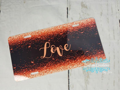 Personal License Plate 12x6